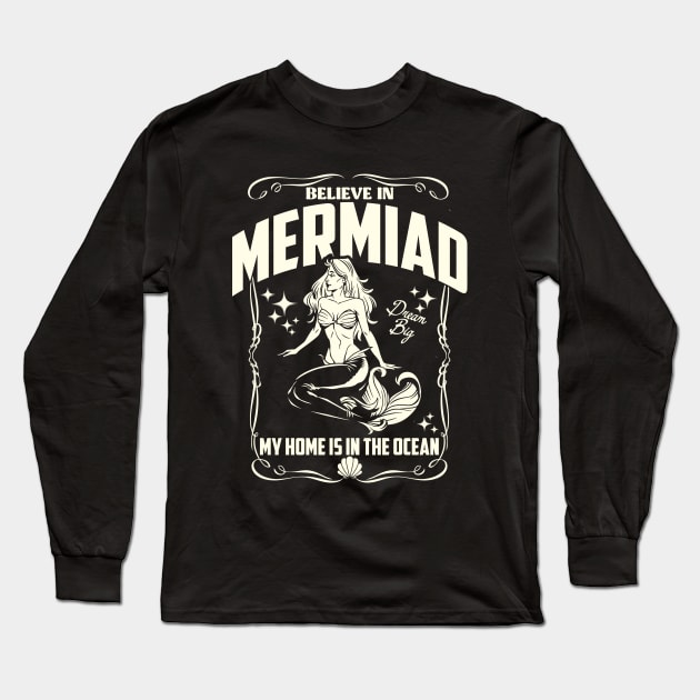 Making Waves In Pre K Mermaid Back To School Long Sleeve T-Shirt by artbooming